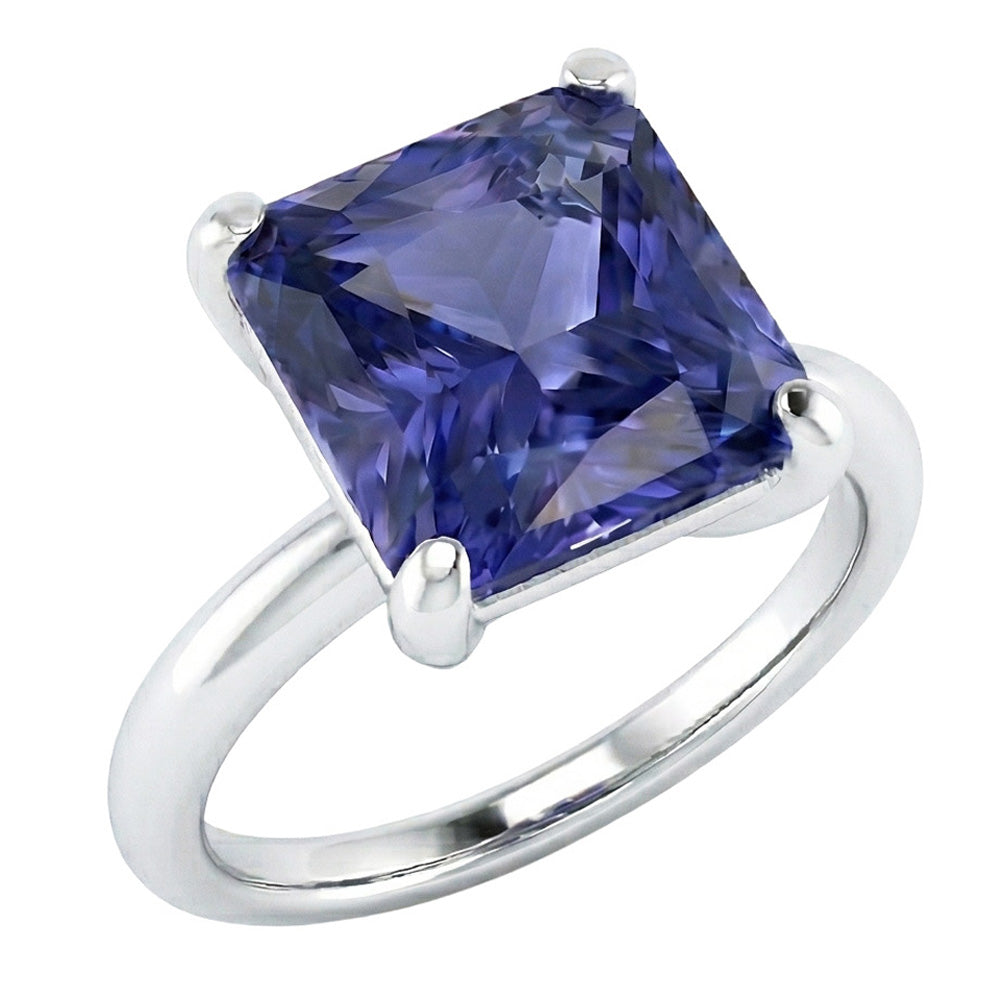 echter radiant diamant 2.50Karat ring Seitenansicht