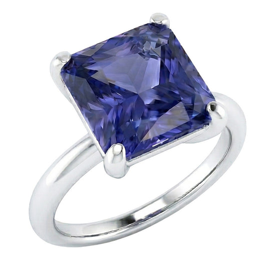 echter radiant diamant 2.50Karat ring Seitenansicht
