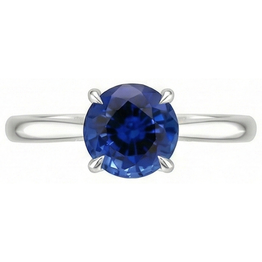 echter round diamant 2Karat ring Detailansicht