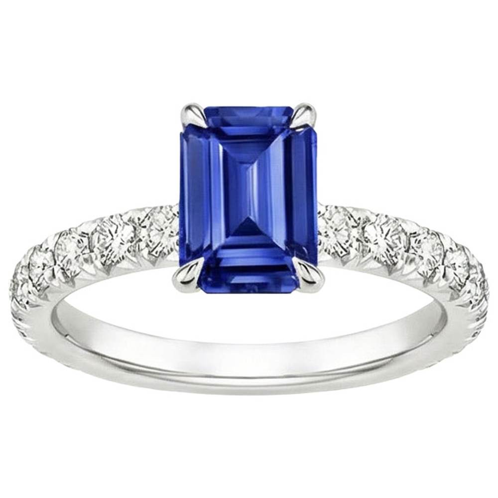 echter round diamant 4.50Karat ring Draufsicht