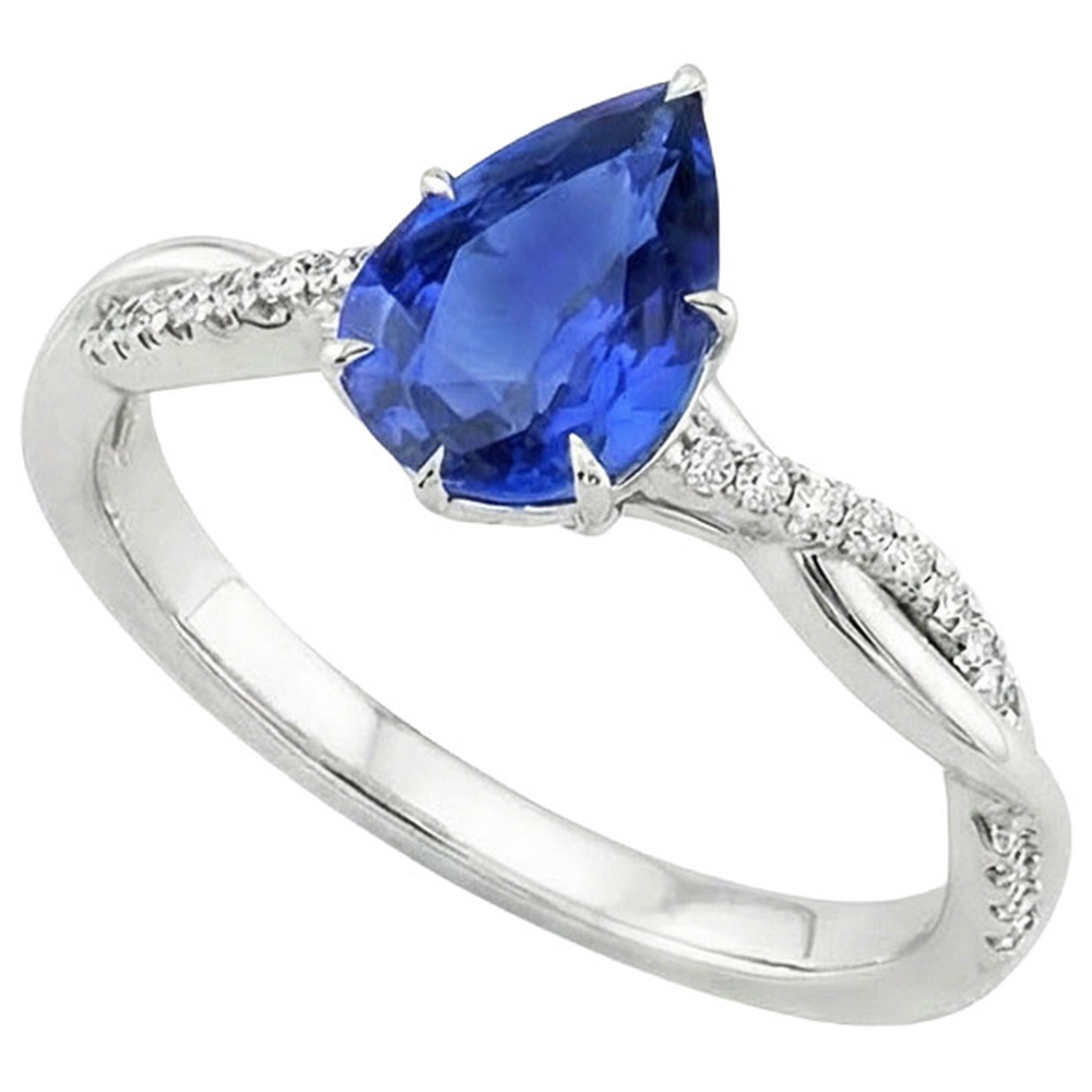 echter round diamant 5Karat ring Seitenansicht