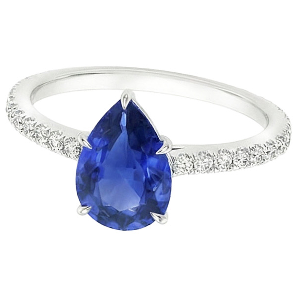 echter round diamant 4Karat ring Draufsicht