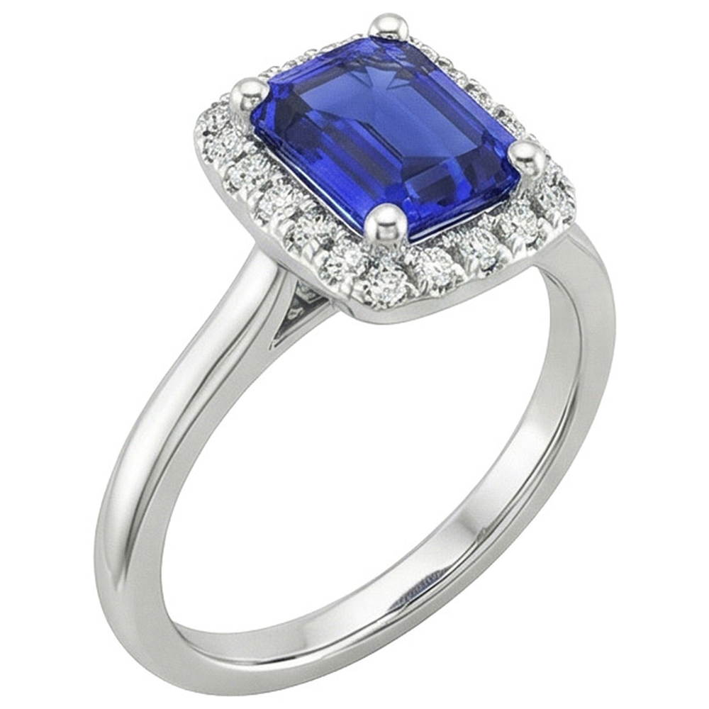 echter round diamant 4Karat ring Detailansicht