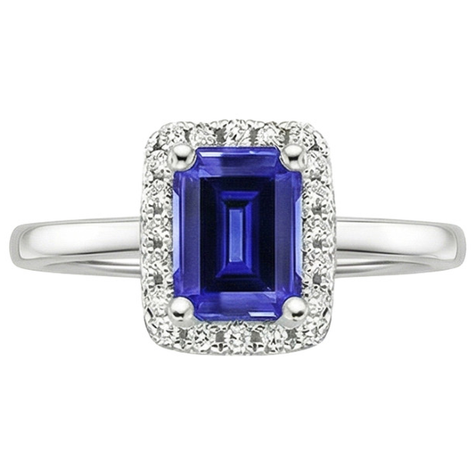 echter round diamant 4Karat ring Profilansicht