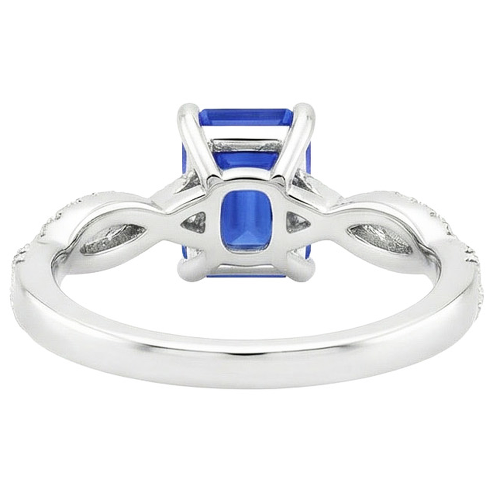 echter round diamant 4.25Karat ring Detailansicht