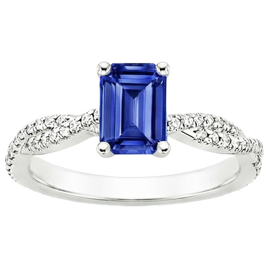 echter round diamant 4.25Karat ring Draufsicht