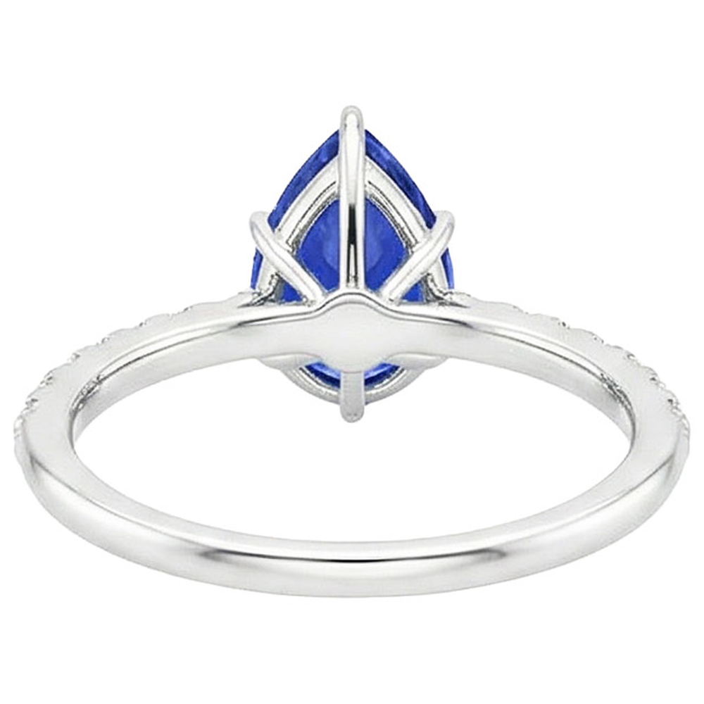 echter round diamant 5Karat ring Seitenansicht
