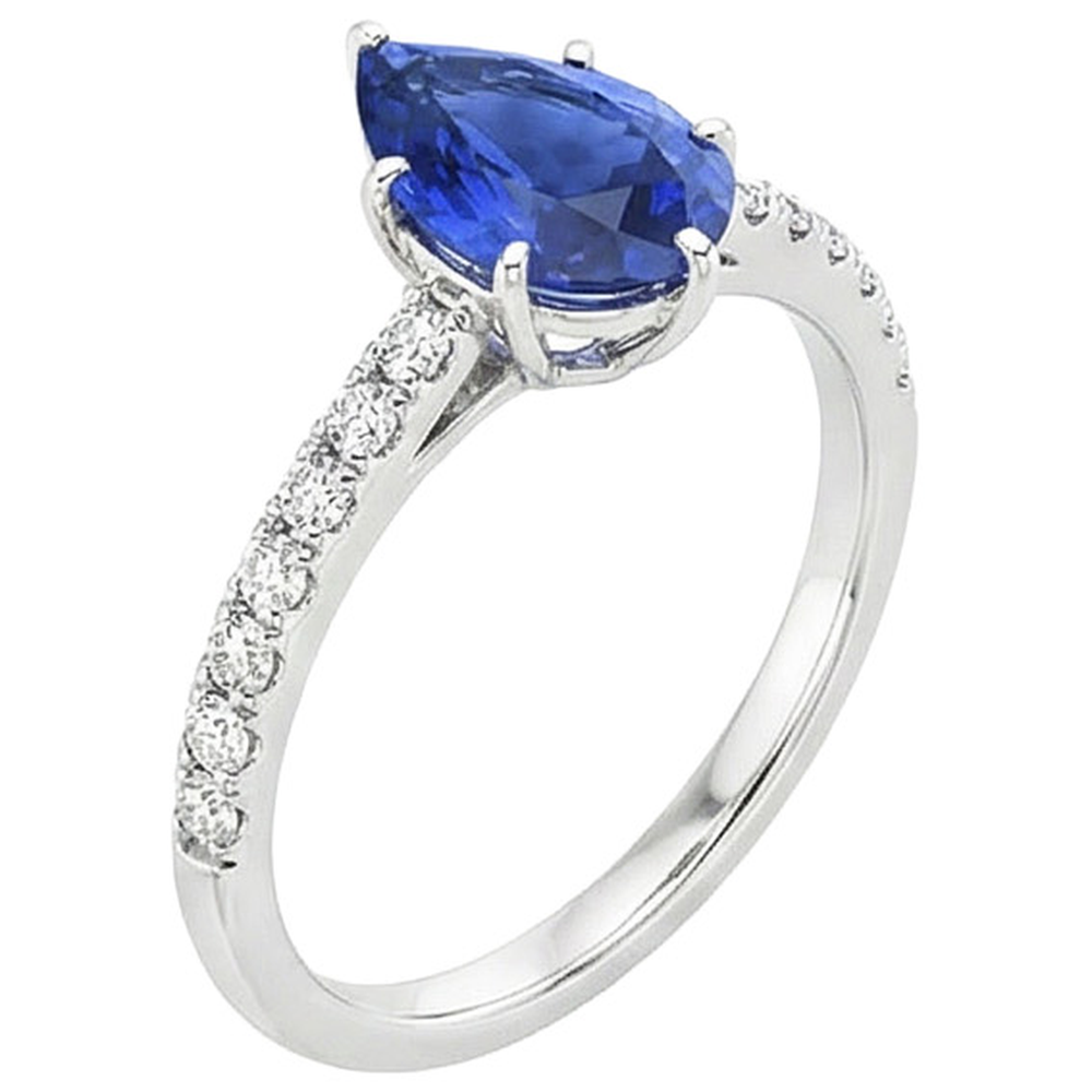 echter round diamant 5Karat ring Detailansicht