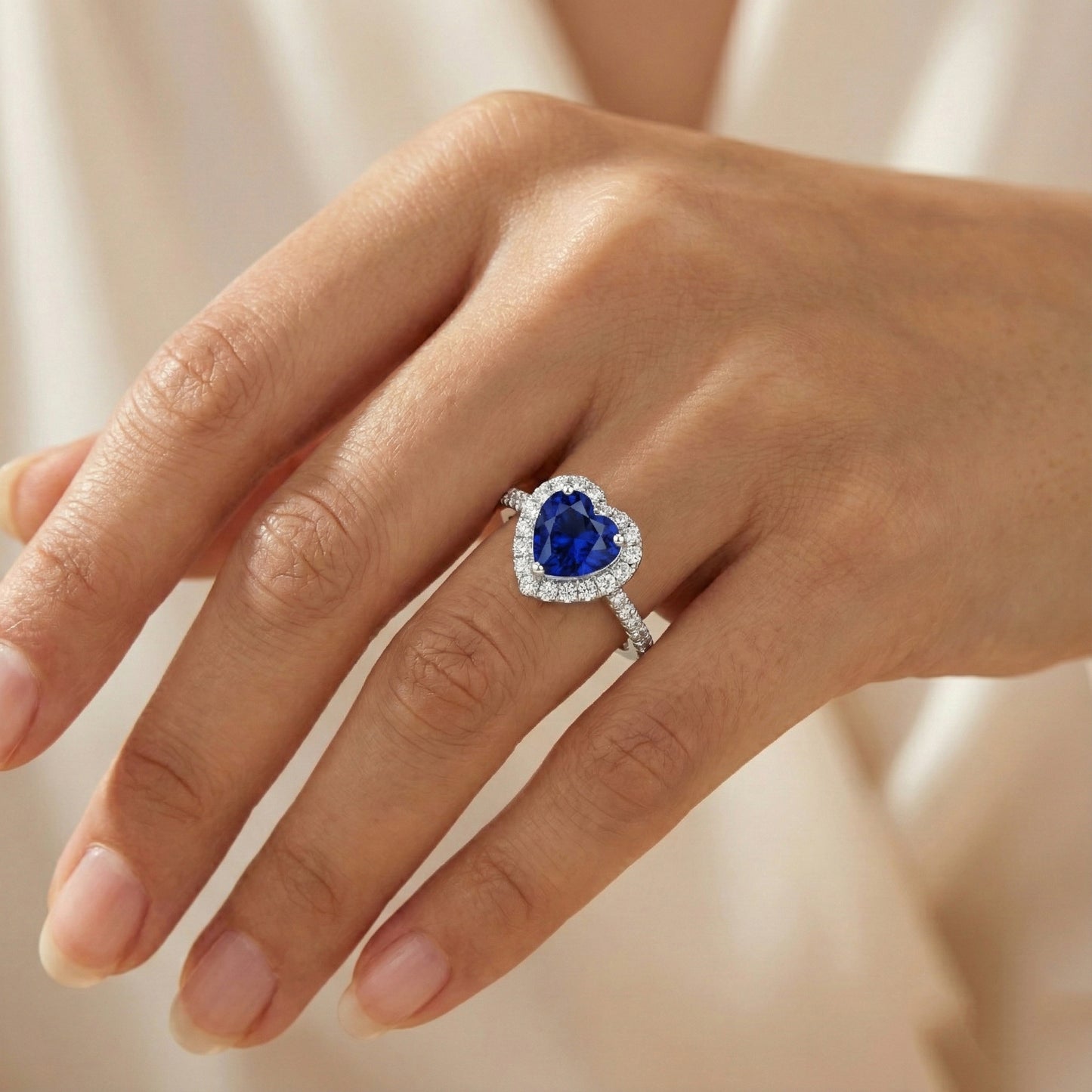 echter round diamant 4Karat ring mit Diamantbesatz