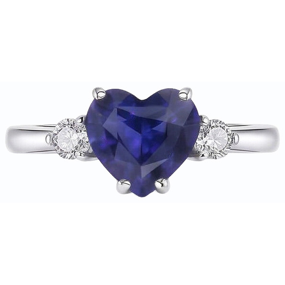 echter round diamant 2.50Karat ring Profilansicht