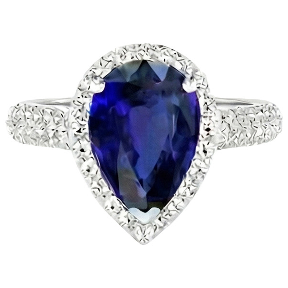 echter round diamant 4Karat ring Detailansicht