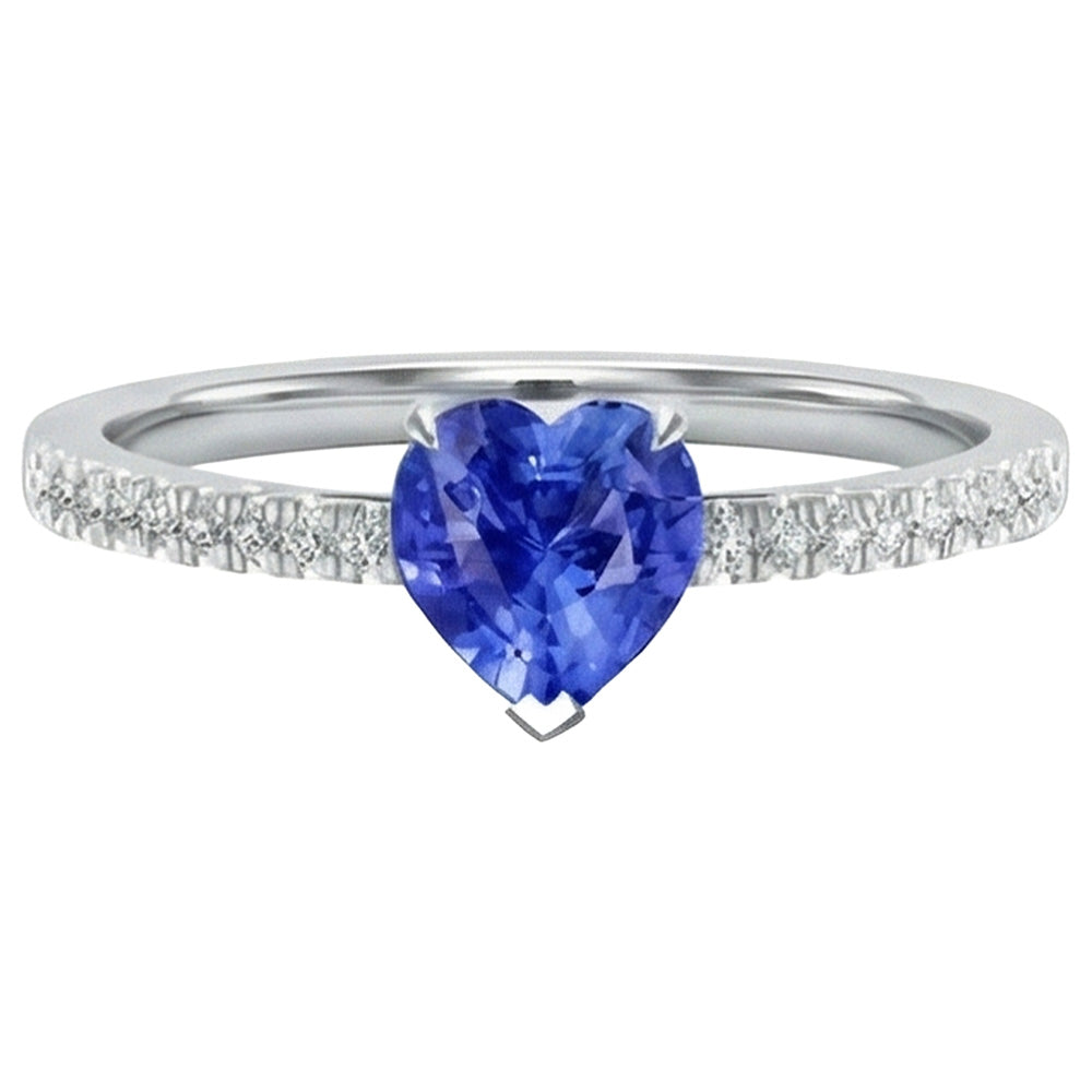 echter round diamant 2Karat ring Seitenansicht