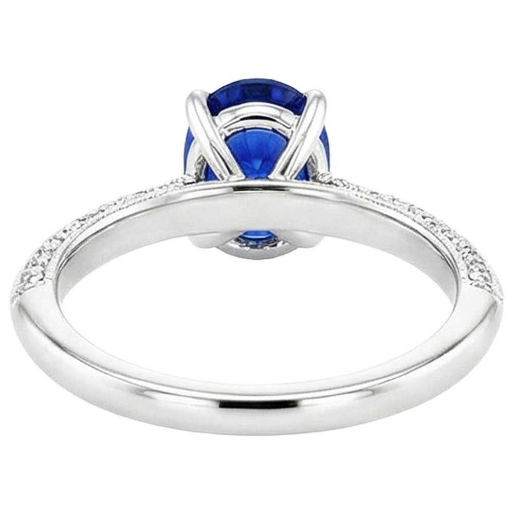 echter oval diamant 5.50Karat ring Detailansicht