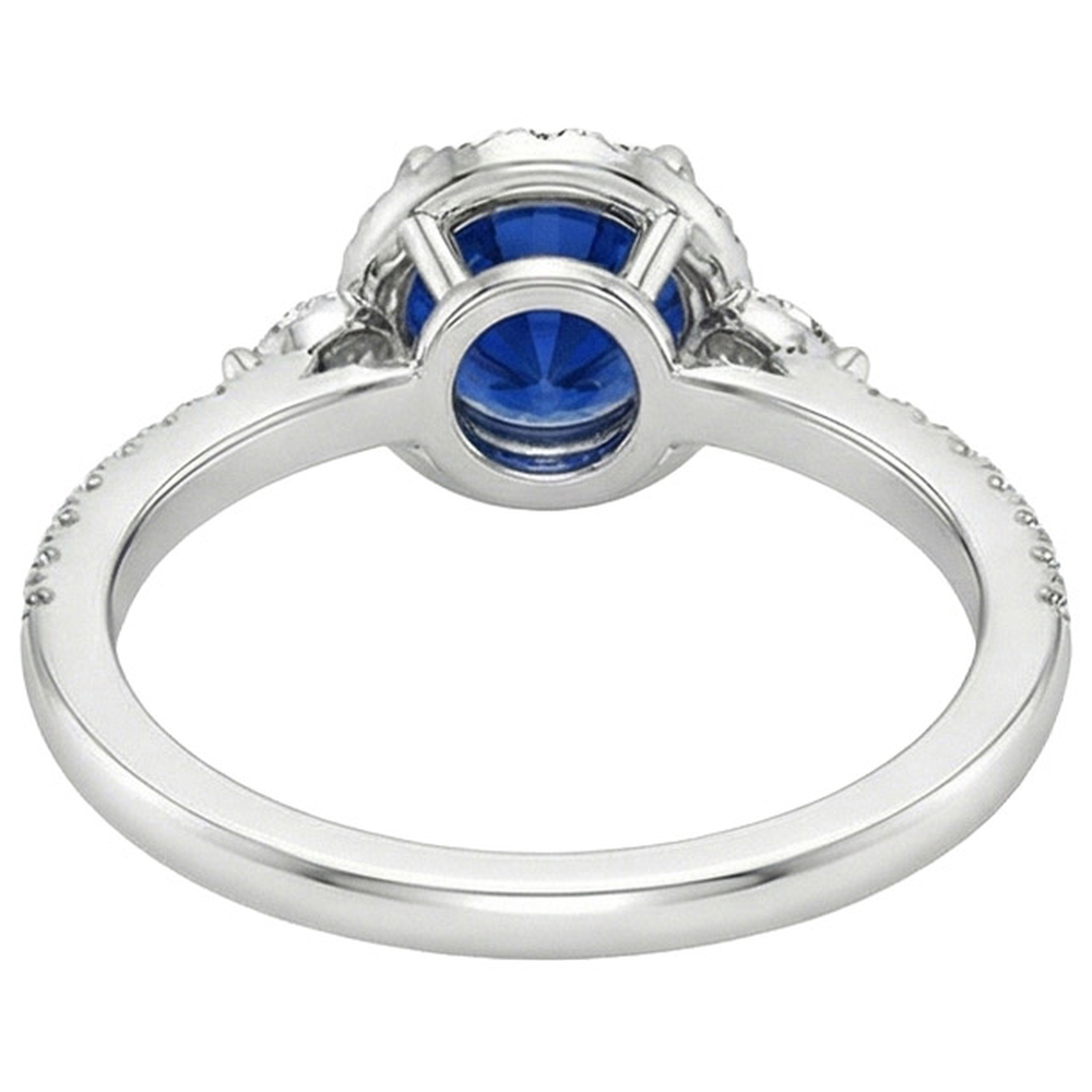 echter round diamant 3Karat ring auf Weiß