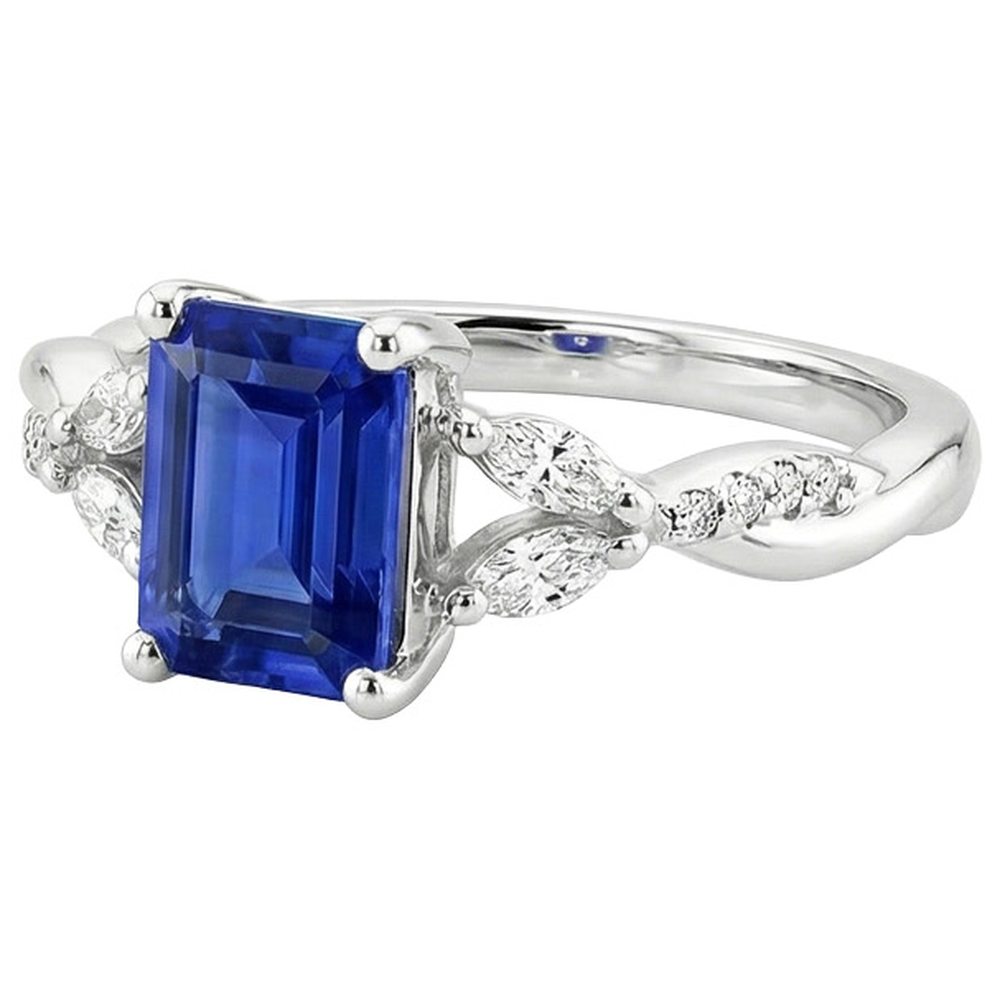 echter marquise diamant 3Karat ring Profilansicht