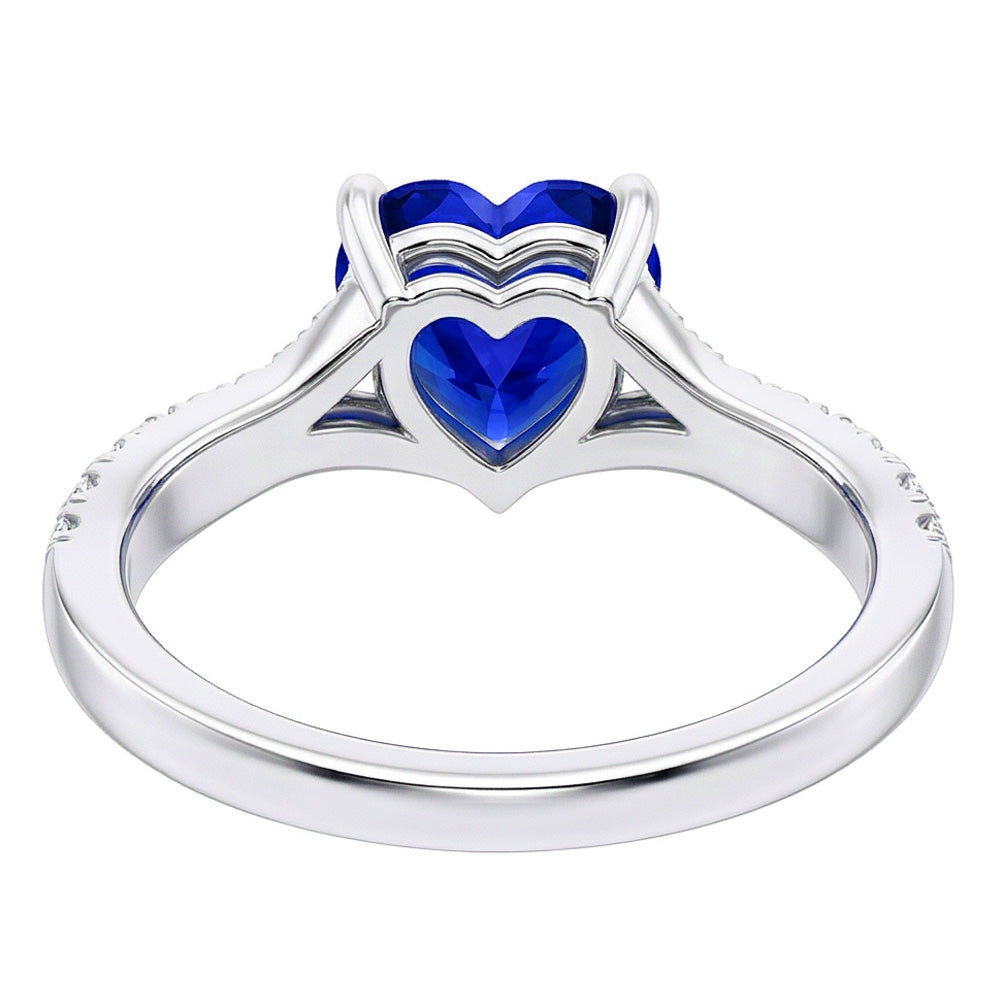 echter round diamant 3.50Karat ring Profilansicht