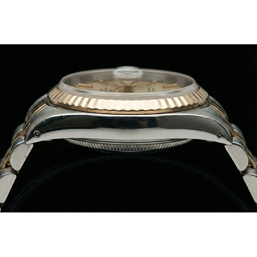 Damenuhr Rolex Date Just mit zweifarbigem Jubiläumsarmband