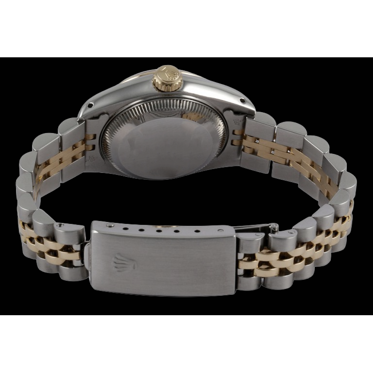 Damenuhr Rolex Date Just mit zweifarbigem Jubiläumsarmband