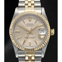 Damenuhr Rolex Datejust Champagne Tapestry Stick Zifferblatt 31 mm