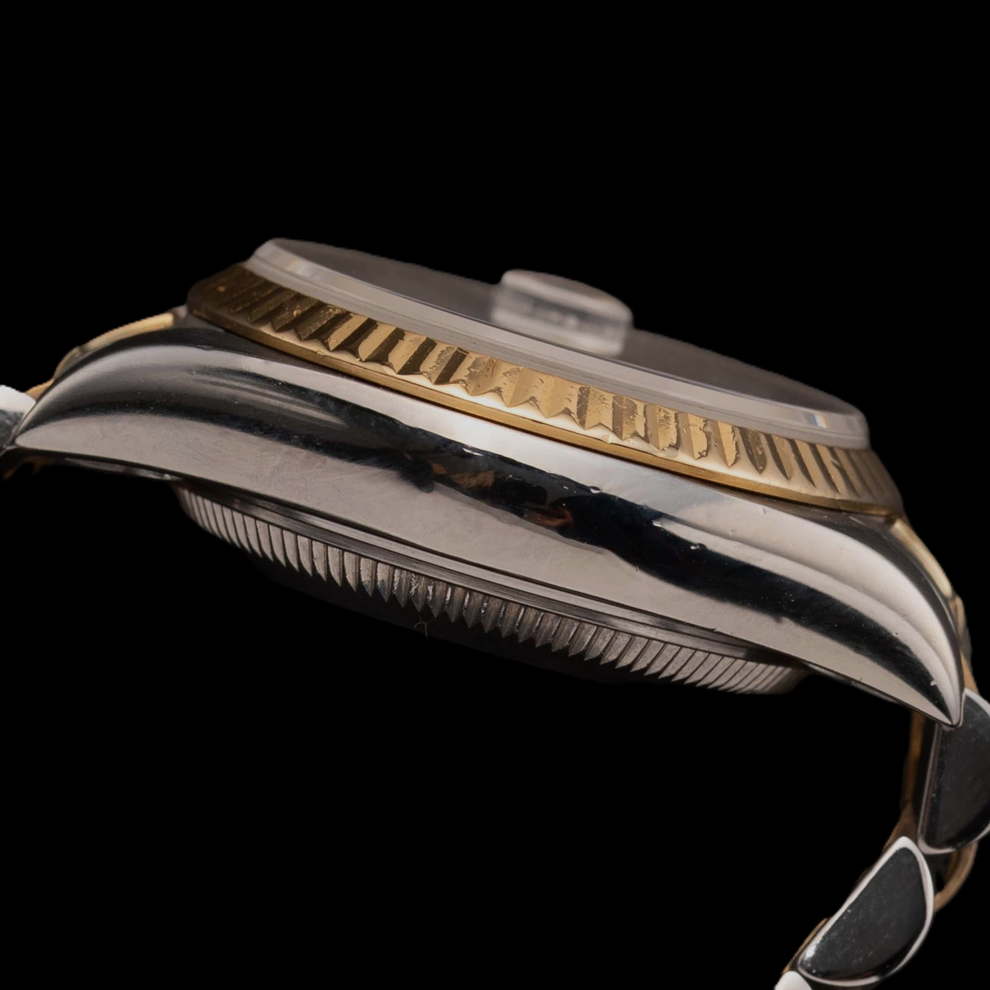 Damenuhr Rolex Datejust Oyster aus massivem Gold und Edelstahl