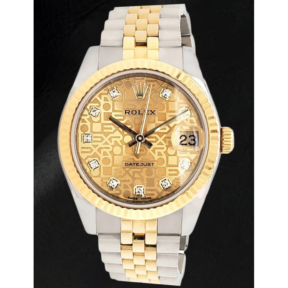 Funkelnder Brillant Rolex Karat – Hauptansicht