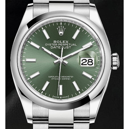 Mintgrüne Herrenuhr Rolex