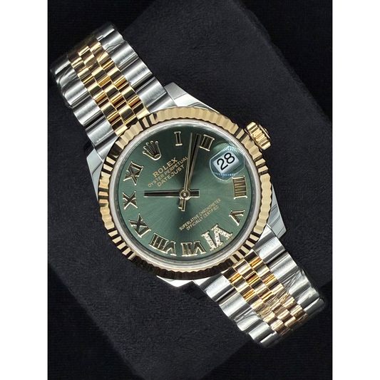 Echter Schmuckstein Rolex Karat Two Tone – Frontansicht