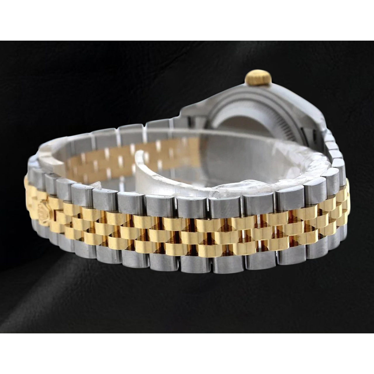 Datejust 279173 Rolex Leuchtendes Zifferblatt Geriffelt Bicolor 28 mm Jubilee Damenuhr