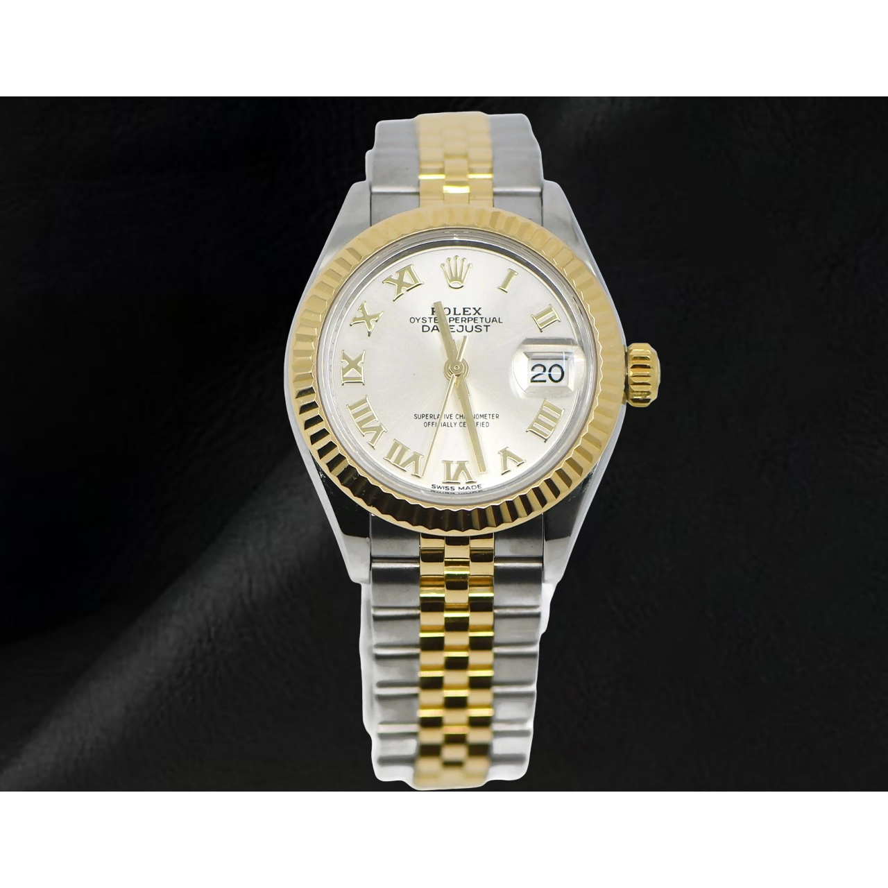 Datejust 28 mm Rolex Edelstahl & Gelbgold 279173 Damenuhr