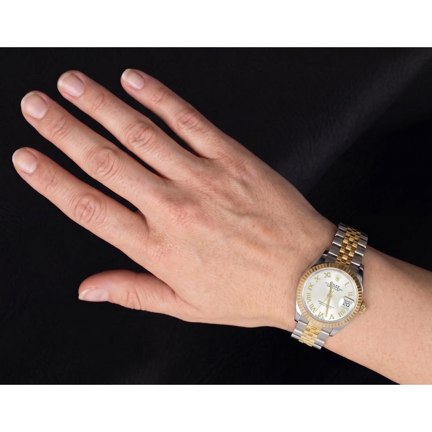 Datejust 28 mm Rolex Edelstahl & Gelbgold 279173 Damenuhr