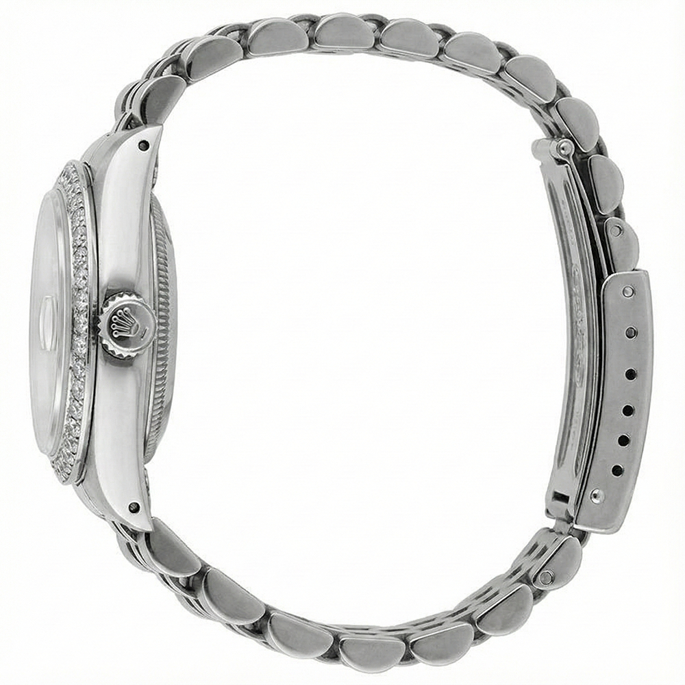 Datejust Edelstahl Jubilee Diamant Dame Rolex Uhr Champagner Diamant