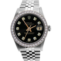 Datejust Perpetual Rolex Edelstahl Jubilee Diamant Zifferblatt Lünette Herrenuhr SCHNELLES EINSTELLEN
