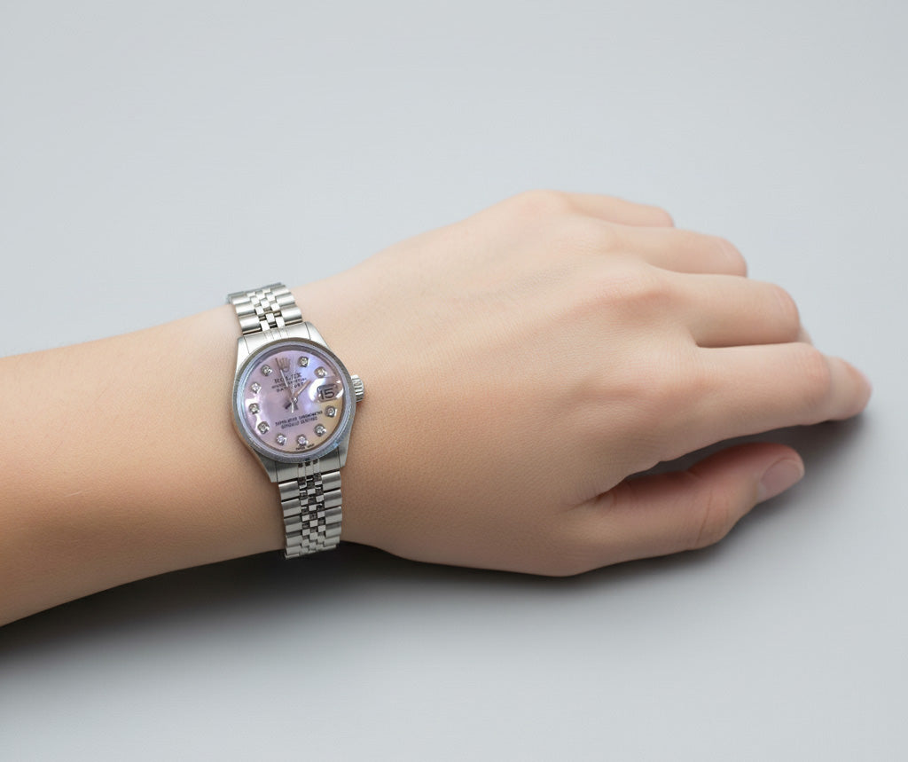 Datejust Rolex-Uhr, Jubilee-Armband, Diamant-Zifferblatt, Edelstahl P5