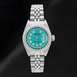 Rolex Datejust 6916 String-Diamantzifferblatt 26 mm Edelstahluhr