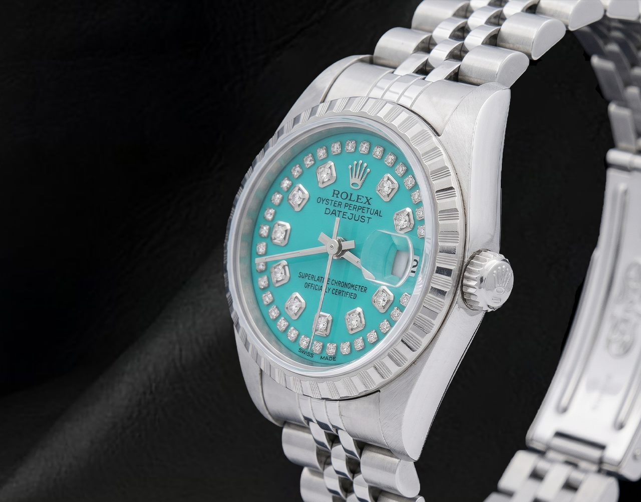 Rolex Datejust 6916 String-Diamantzifferblatt 26 mm Edelstahluhr