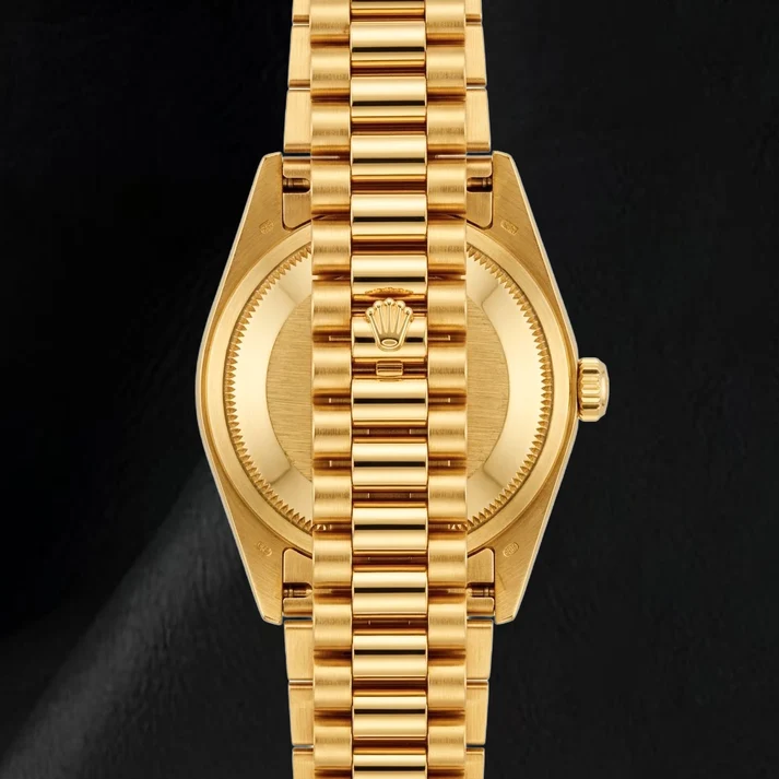 Rolex Datejust 69178 Rosa Perlmutt-Diamantzifferblatt 26 mm 18 Karat Gelbgold Uhr