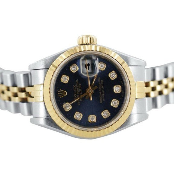 Rolex Blau Diamant Dial Damenuhr