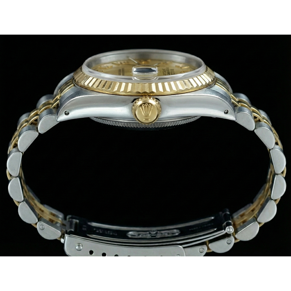 Datejust Rolex Dame Betrachten Edelstahl & Gold Jubilee Champagner Römisches Zifferblatt