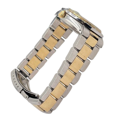 Datejust Rolex Herren Gelbgold Edelstahl Zweifarbig Uhr SCHNELLES EINSTELLEN