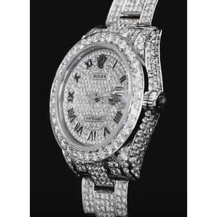 Lünette Ausgefroren Diamant Rolex