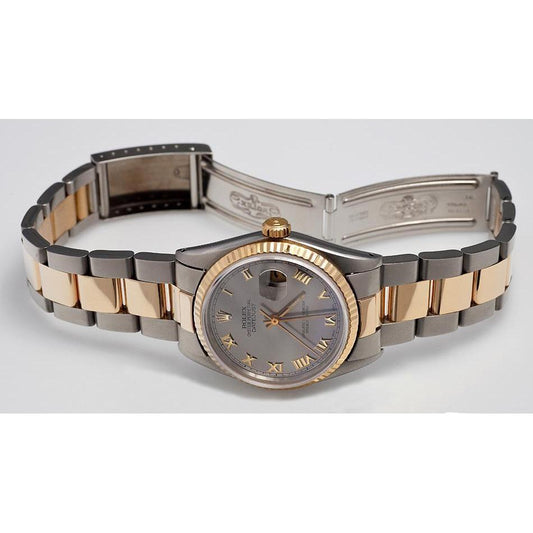 Datejust Rolex Oyester Uhr Herren Oyster römisches Zifferblatt SCHNELL SET