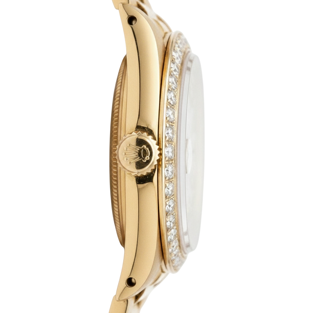 Datejust Rolex Präsidenten-Stil, Diamant-Zifferblatt, Champagner-Zifferblatt, Gold