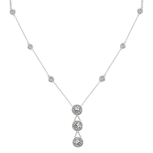 Anhänger 14 Karat Weißgold mit Edler Diamant – Hauptansicht