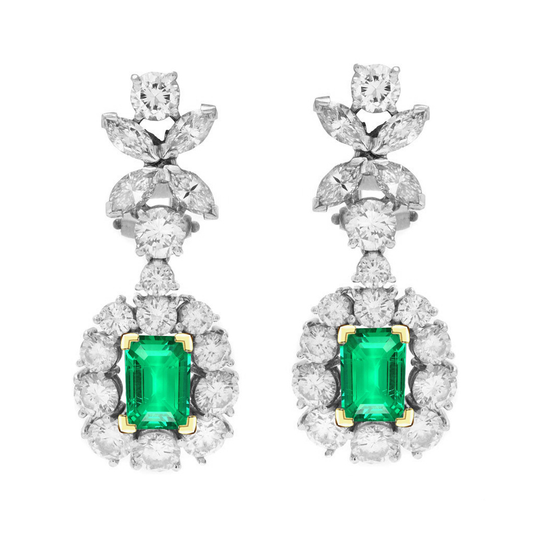 Edler Edler Smaragd Gemstone Earring 1,50 Karat – Hauptansicht