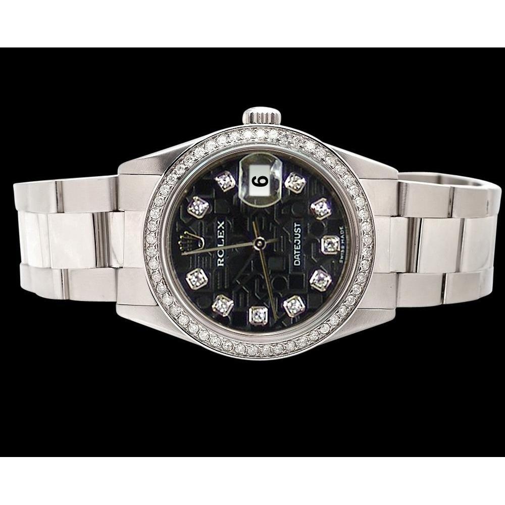 Diamant-Zifferblatt, Lünette, Rolex-Uhr