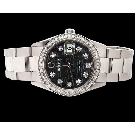 Diamant-Zifferblatt, Lünette, Rolex-Uhr