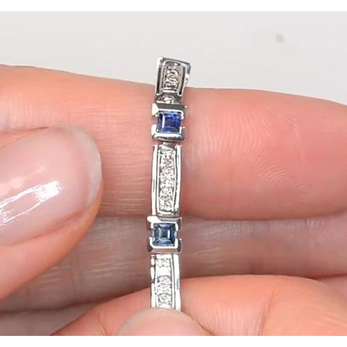 Diamant Damen Armband Ceylon Blue Sapphire Schmuck