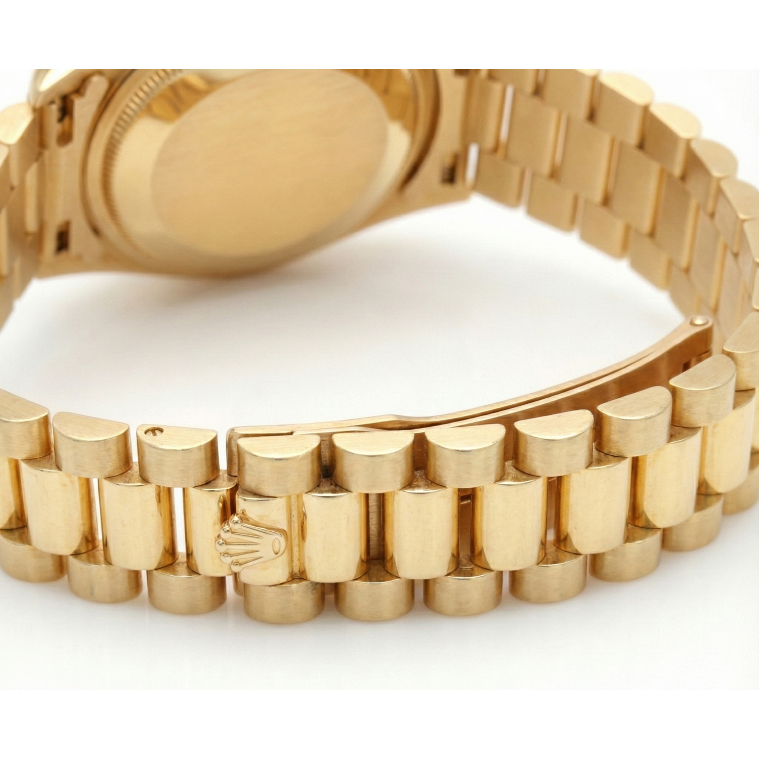 Diamantlünette, blaues römisches Zifferblatt, Rolex Gelbgold Präsidentenstil-Uhr Datejust