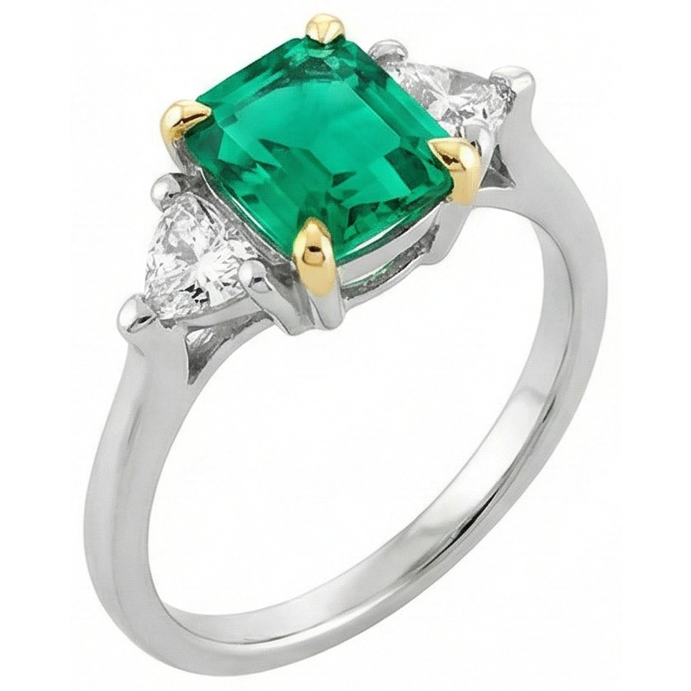 Brillanter Edelstein-Ring 3,50 Karat – Frontansicht