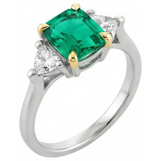Brillanter Edelstein-Ring 3,50 Karat – Frontansicht